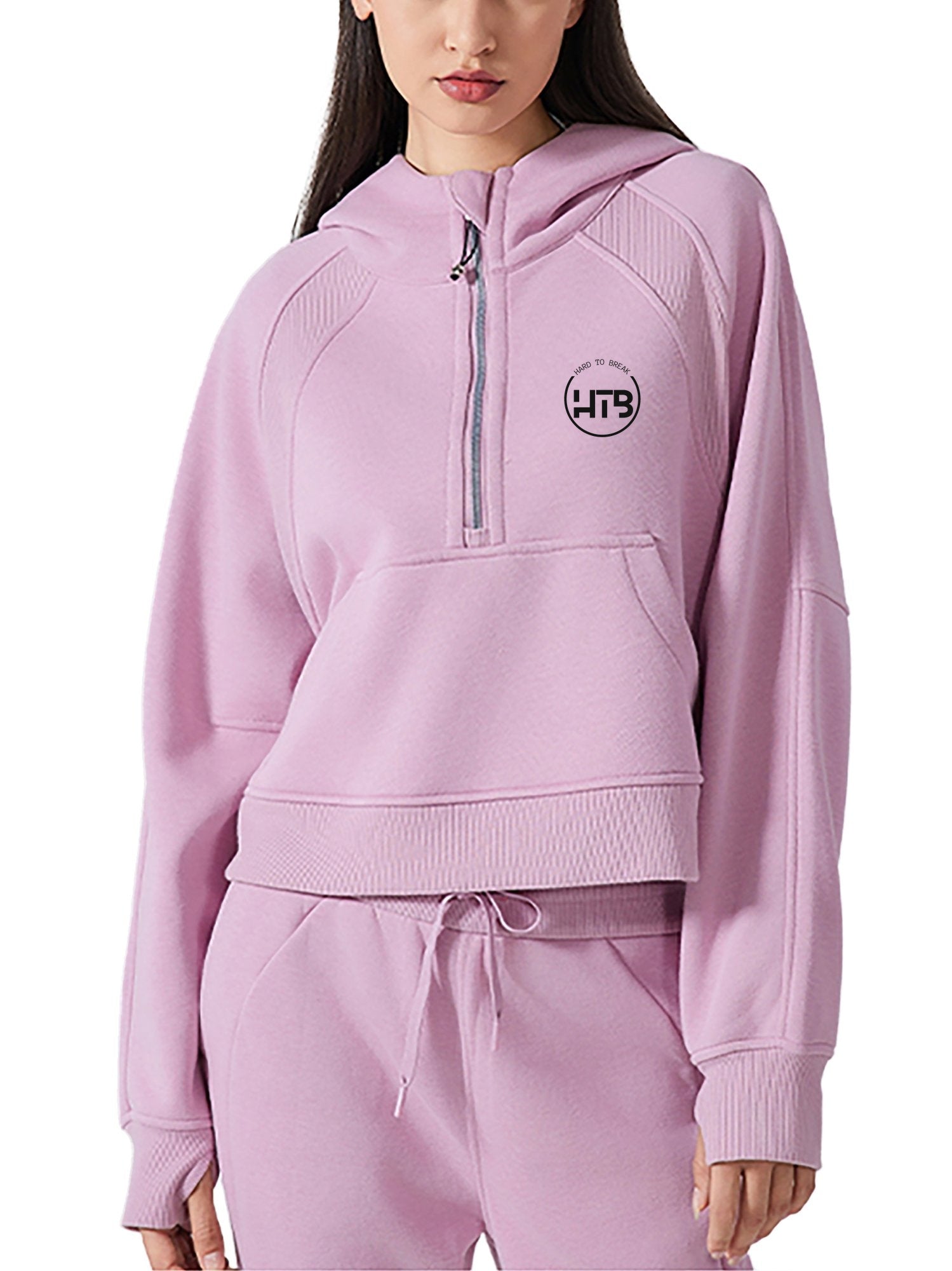The O.G Cropped Half-Zip Hoodie - Light range - Women's
