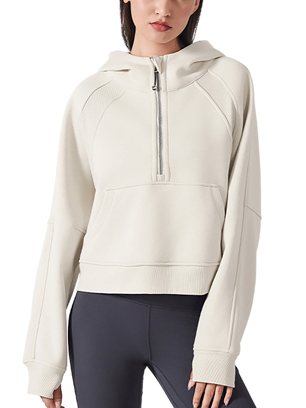 The O.G Cropped Half-Zip Hoodie - Dark range - Women's