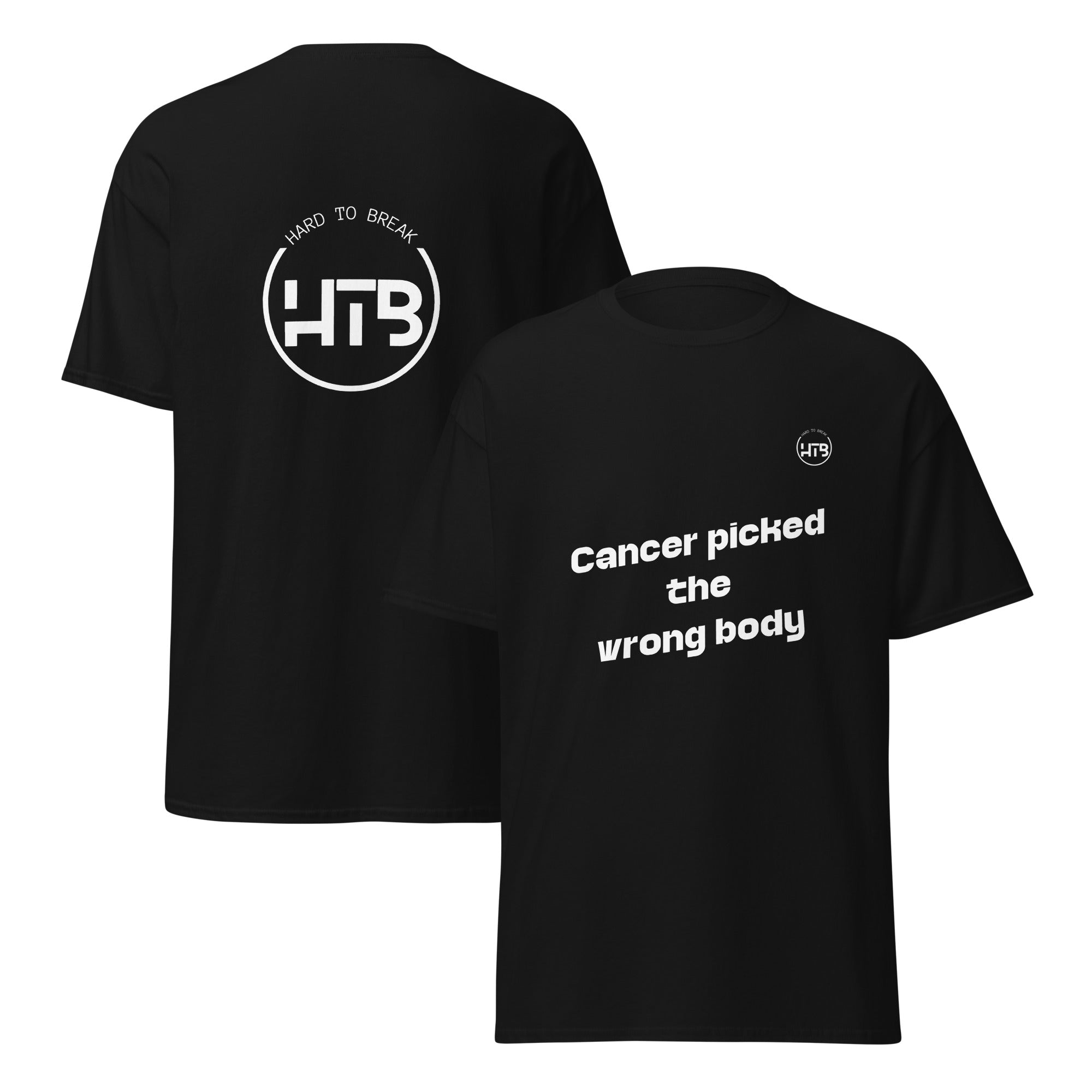 Cancer picked the wrong body Unisex classic tee - Black
