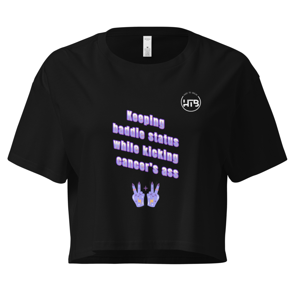 Keeping Baddie Status Crop Top - Black