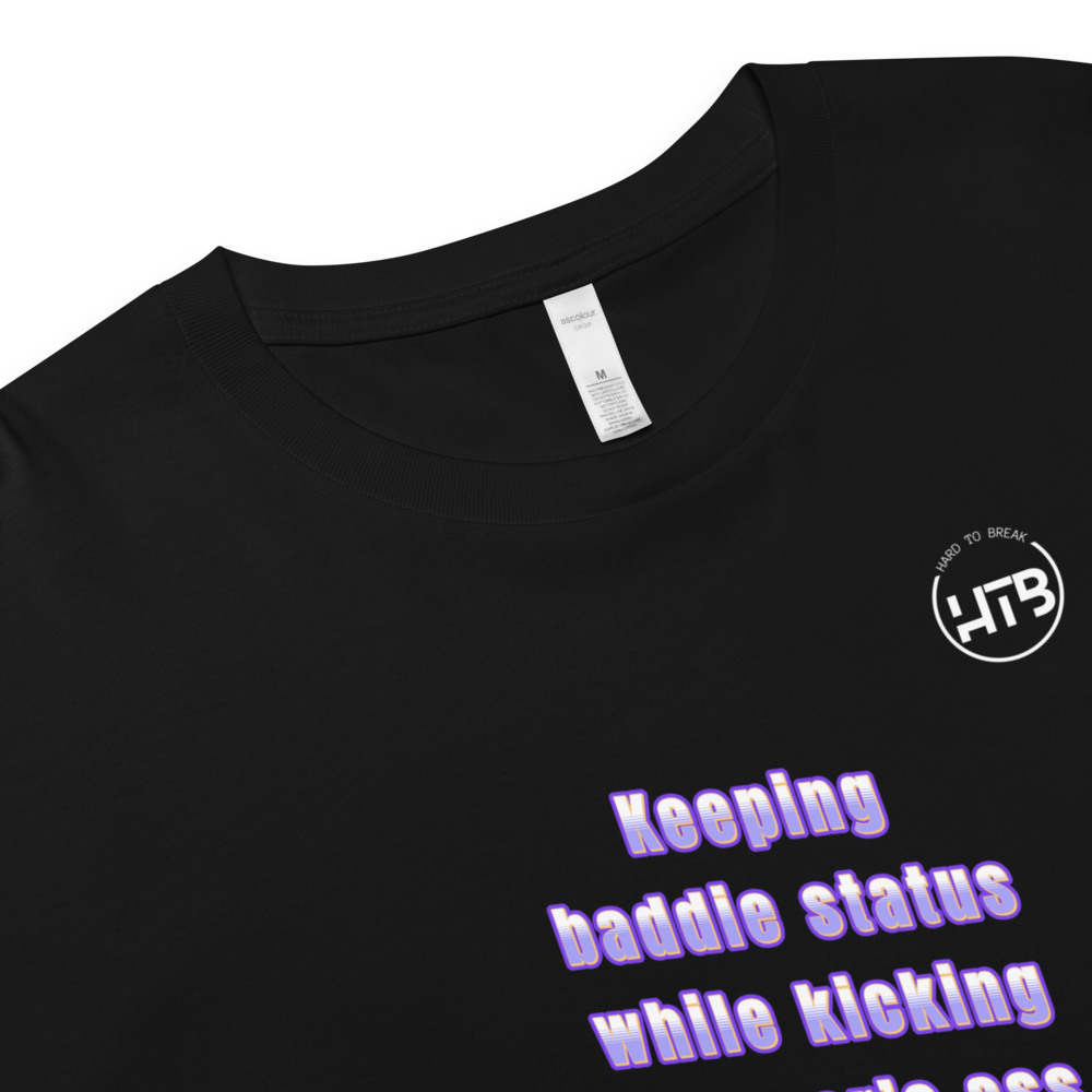 Keeping Baddie Status Crop Top - Black